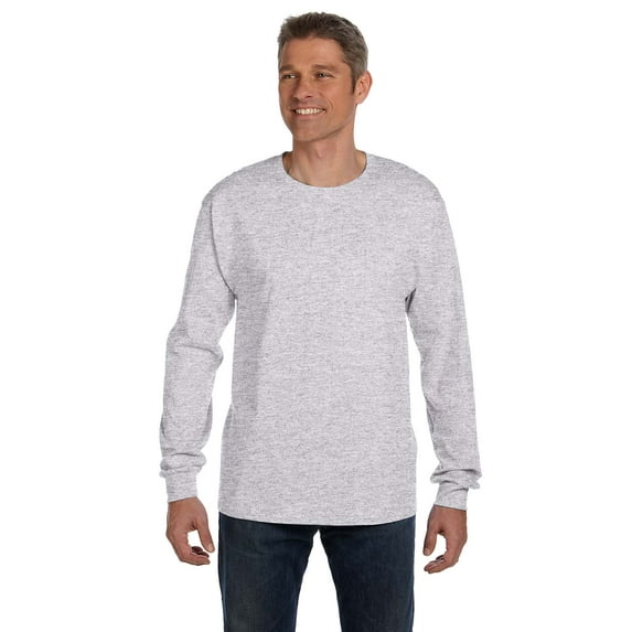 Hanes 5596 Men'S 6.1 Oz. Long-Sleeve Pocket T-Shirt