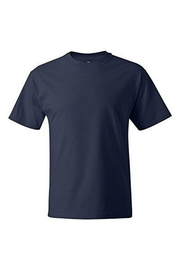 Men's BEEFY-T Short Sleeve T-shirt TALL 6.1 oz (Pack of 3) 3 Navy
