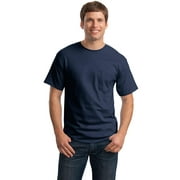 Hanes 6.1 oz. Pocket T-Shirt (H5590) Navy, 2XL