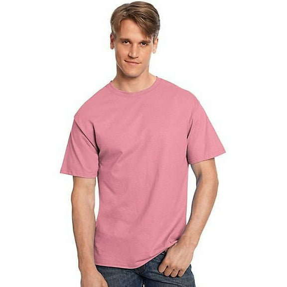 Hanes 6.1 oz. Tagless T-Shirt (5250T) Pink, M