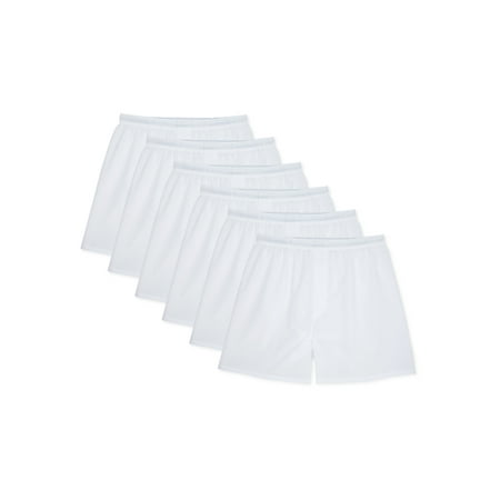 Hanes 6-Pack Men's Tag-Free White Woven Boxer Underwear price history and forecast - Hanes G62-465DX