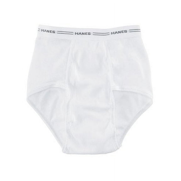 Hanes 6 - Pk Briefs White, White, LG