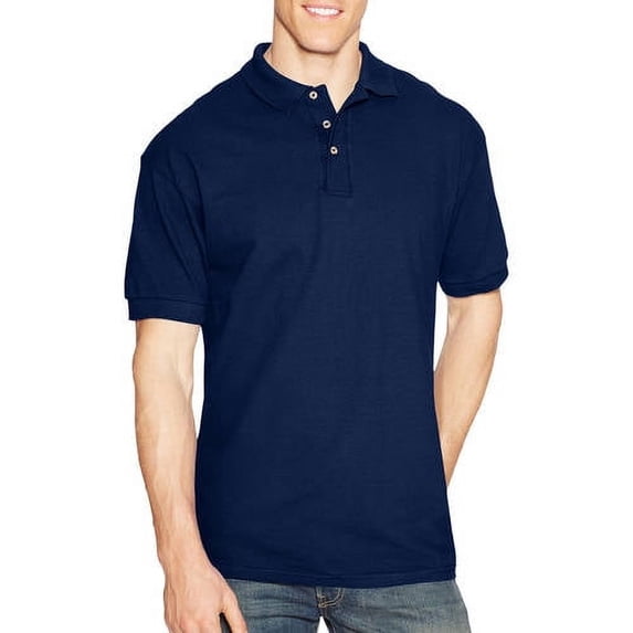 Hanes 7 oz. ComfortSoft Cotton Pique Polo (055) Navy, 3XL