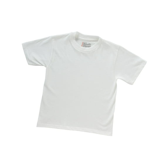 Hanes 8-Pack Boys White Crewneck, 100% Cotton Tagless Undershirts T-Shirts - XL