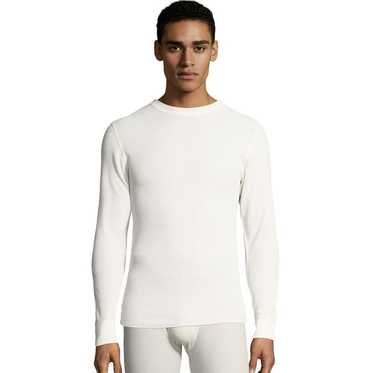 Hanes 843347111981 Mens Waffle Knit Thermal Crewneck T-Shirt