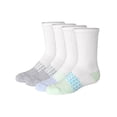 thumbnail image 1 of Hanes Absolute Active Girls' Crew Socks, 4-Pairs White M, 1 of 4