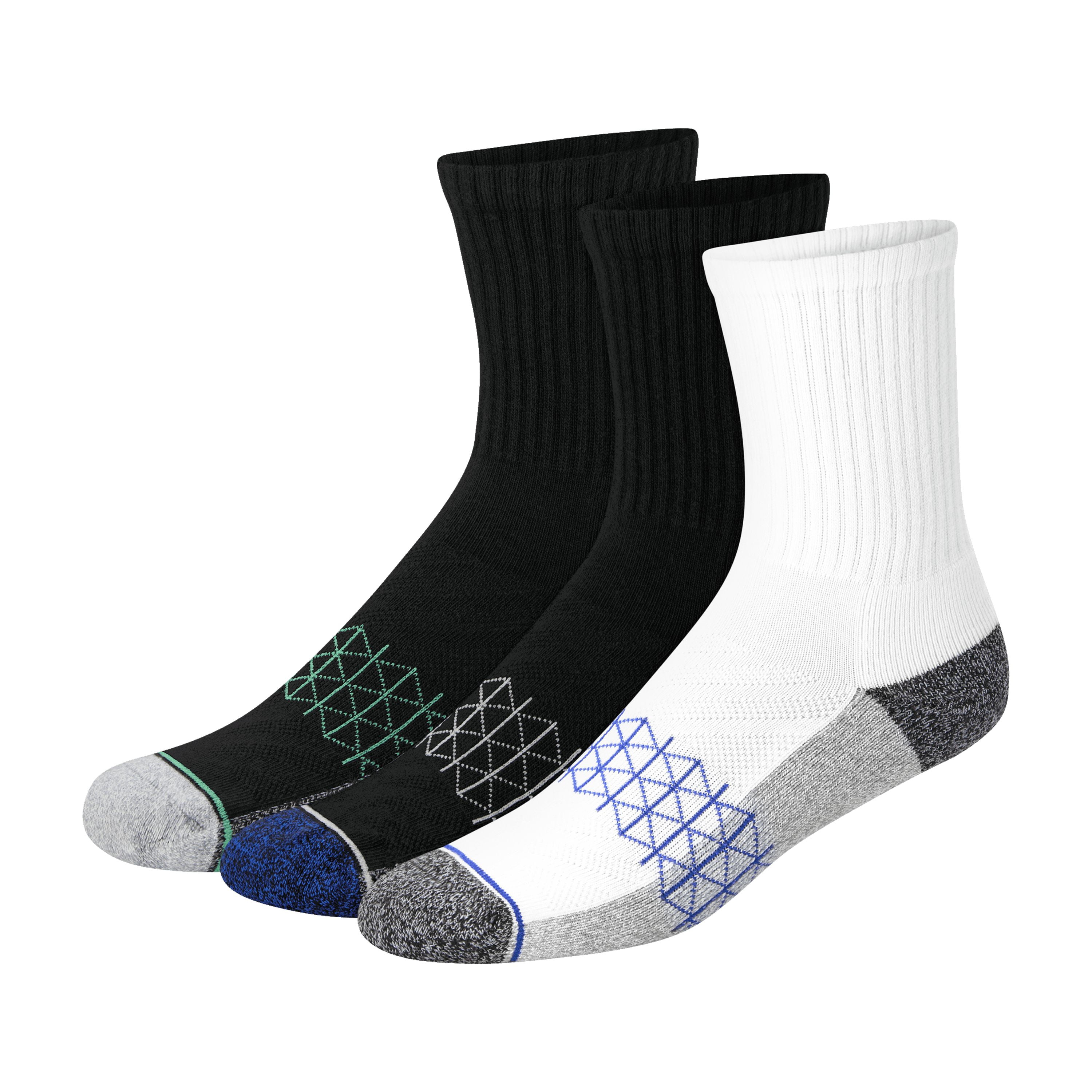 Absolute Comfort Cushioned Crew Socks, 3-Pairs - Walmart.com