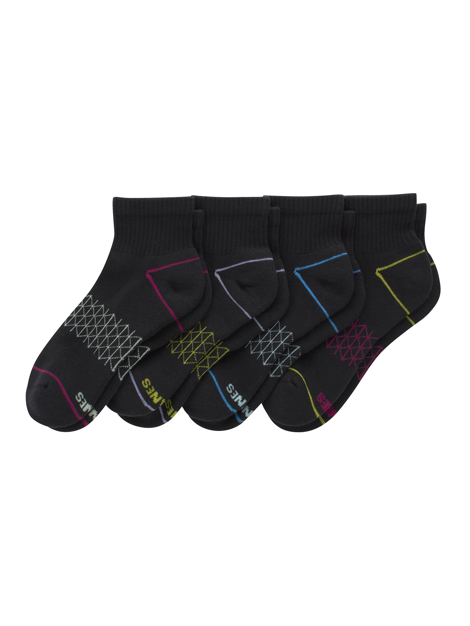 Hanes Women's Ankle Socks, Absolute Comfort, 4-Pack, Size 5-9