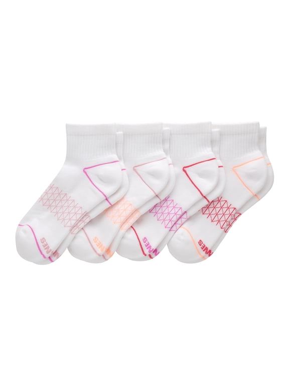 Women's Ankle Socks, Absolute Comfort, 4-Pack, Size 5-9