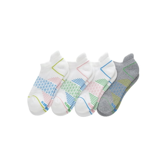 Hanes Absolute Comfort Women's No Show Tab Socks, 4-Pairs