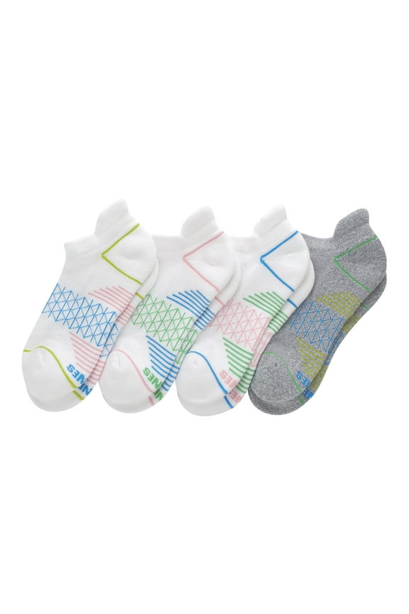 Women's Heel Shield Socks, Absolute Comfort, 4-Pack, Size 5-9