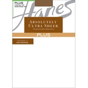 Hanes Absolutely Ultra Sheer Control Top Pantyhose with Reinforced Toe Plus Size Gentlebrown PPET Women's