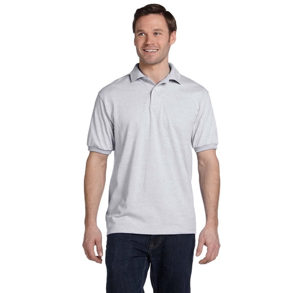 Hanes Adult 5.2 oz., 50/50 EcoSmart Jersey Knit Polo - 054