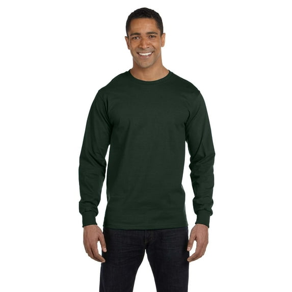 Hanes Adult 6.1 oz. Long-Sleeve Beefy-T - 5186