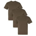 thumbnail image 1 of Hanes Men`s ComfortBlend® EcoSmart® Crewneck T-Shirt,5170,XL,Heather Brown (Pack of 3) 3 Heather Brown, 1 of 1