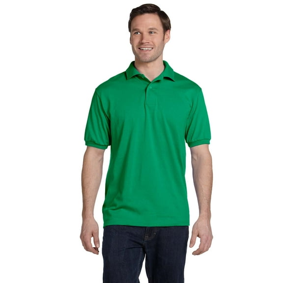 Hanes Adult Comfortblend Ecosmart Polo Jersey Shirt, Style 054X