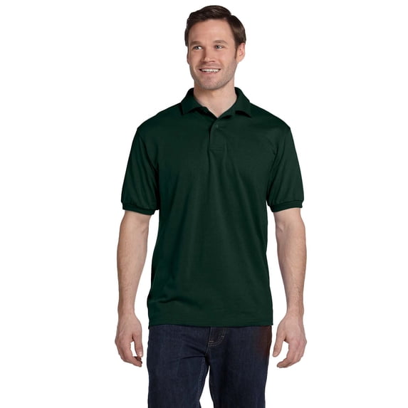 Hanes Adult Comfortblend Ecosmart Polo Jersey Shirt, Style 054X
