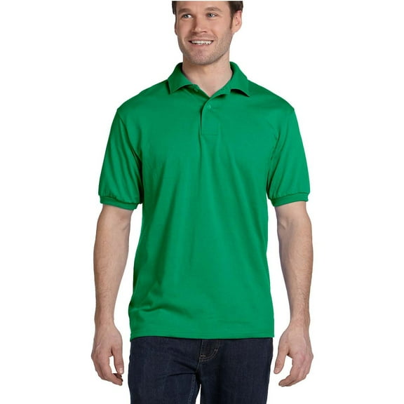 Hanes 54 Adult 50/50 Ecosmart-Jersey Knit Polo