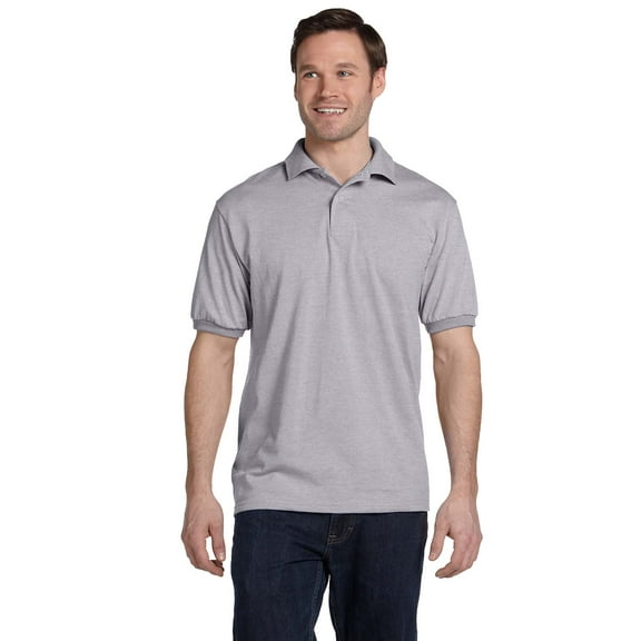 Hanes 54 Adult 50/50 Ecosmart-Jersey Knit Polo