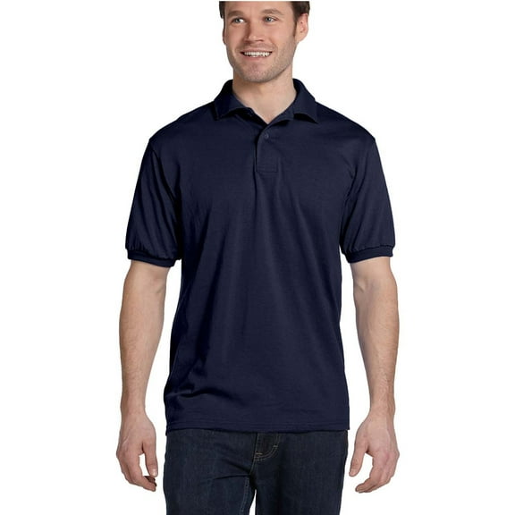 Hanes 54 Adult 50/50 Ecosmart-Jersey Knit Polo