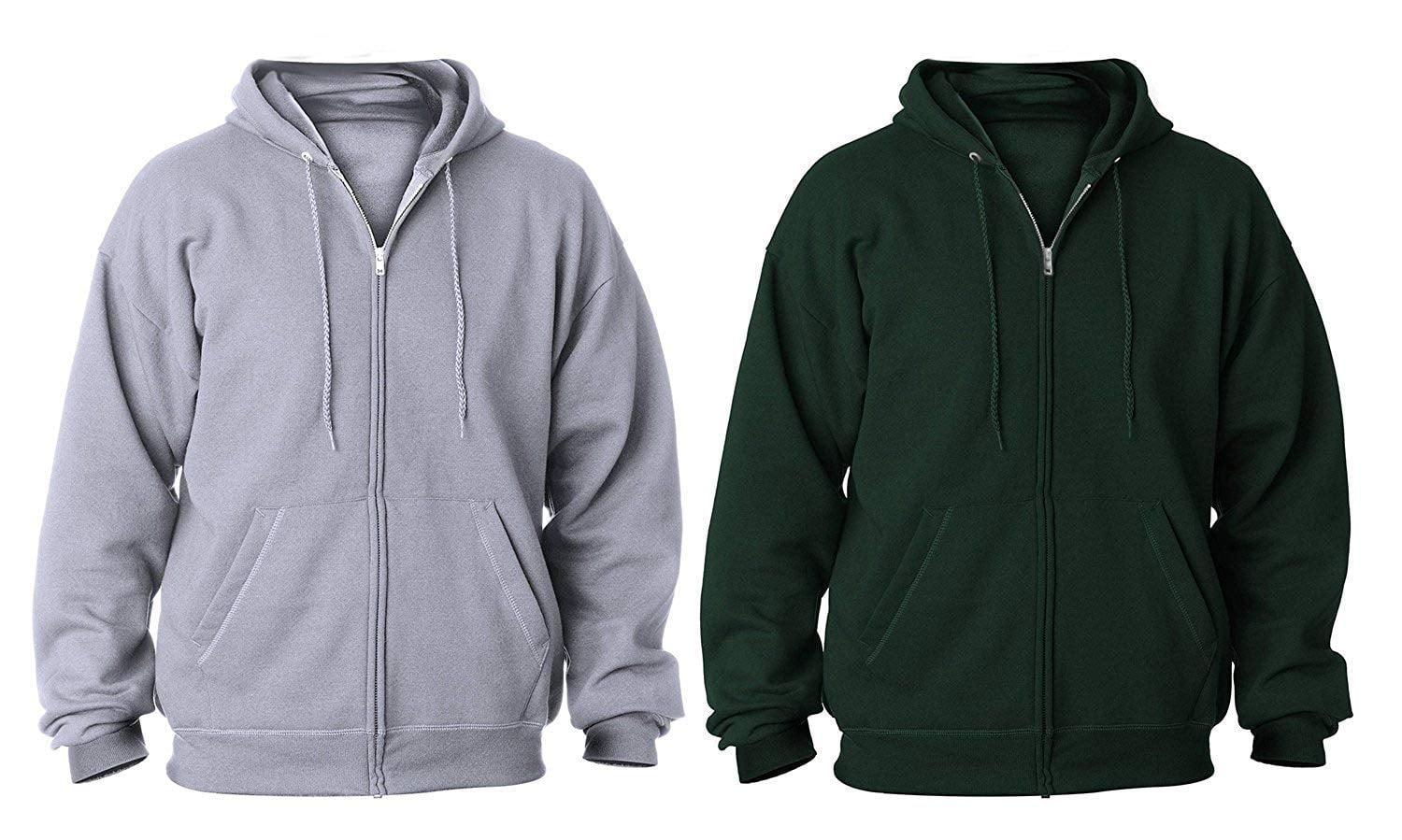 Hanes Men's ComfortBlend Full-Zip Hood 7.8 oz (Pack of 2) (1