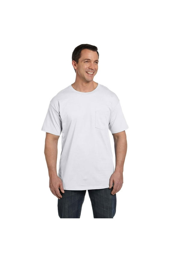 Adult High Stitch Ring Spun Preshrunk Pocket T-Shirt, Style 5190