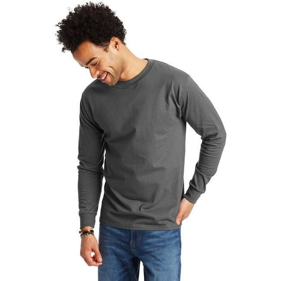 Hanes Adult Long-Sleeve Tee - Comfortable & Sustainable