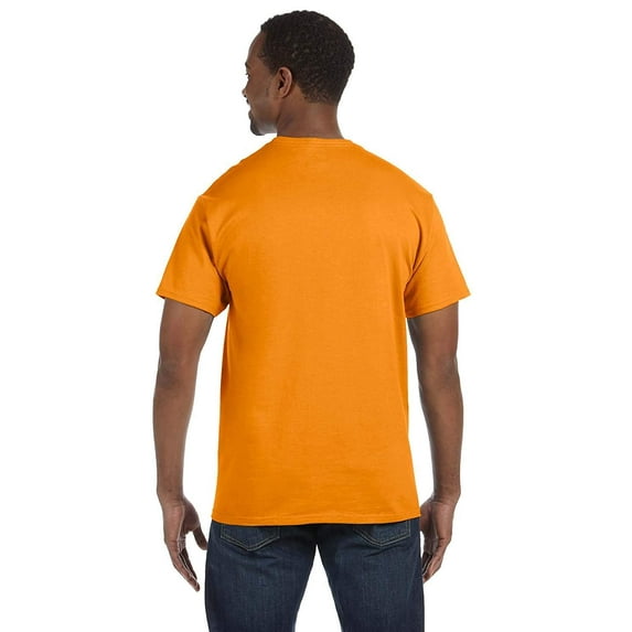 Hanes Adult Tagless T-Shirt - Safety Orange 60/40 - M Pack of 3