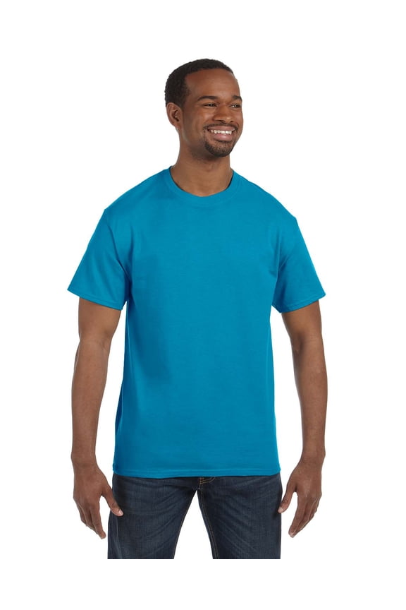 Adult Tagless Tee , 5250T , Teal , Small