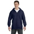 thumbnail image 1 of Hanes Adult Ultimate Cotton Full-Zip Hood , F280 , Navy , X-Large, 1 of 1