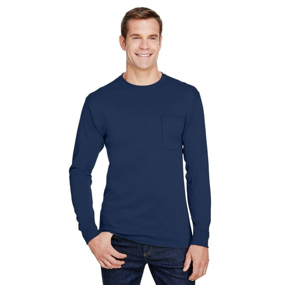 Hanes Adult Workwear Long-Sleeve Pocket T-Shirt - W120