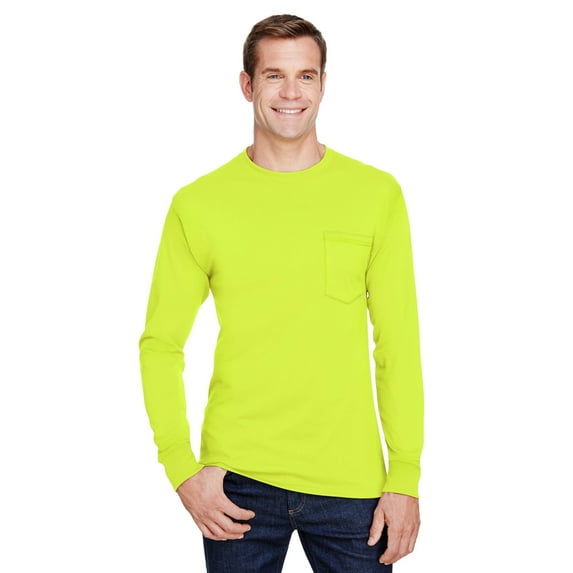 Hanes Adult Workwear Long-Sleeve Pocket T-Shirt - W120