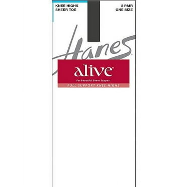 Hanes Alive Full Support Sheer Knee Highs 2-Pack