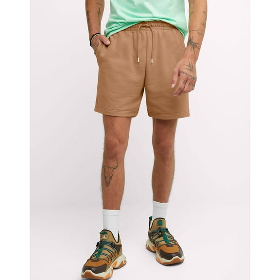 Hanes French Terry Shorts Explorer Unisex Pockets Soft Comfortable 6 inseam Mens