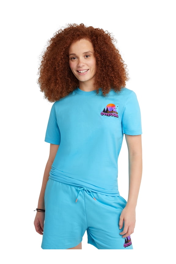 All Gender Explorer Collection City, Land, Sea Patch Graphic T-Shirt, Sizes XS-2XL