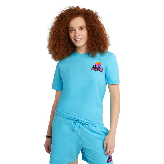 Hanes All Gender Explorer Collection City, Land, Sea Patch Graphic T-Shirt, Sizes XS-2XL