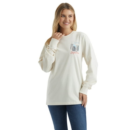 Hanes All Gender Explorer Collection City Long Sleeve Graphic T-Shirt, Men's Sizes XS-2XL