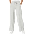 thumbnail image 1 of Hanes Alternative Women's Cotton French Terry Wide Leg Pants Heather Grey M, 1 of 6