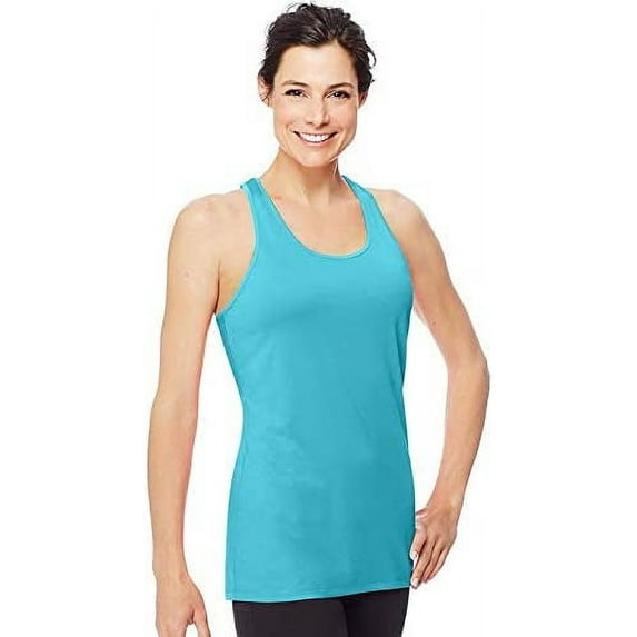 Hanes Assorted 2 Pack Womens Colored Long Rib Tanks (Size Small )