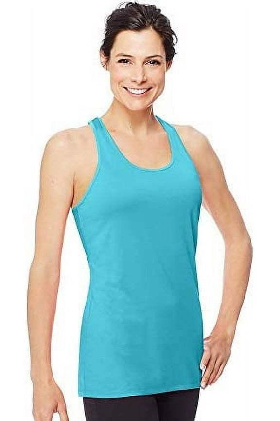 Assorted 2 Pack Womens Colored Long Rib Tanks (Size Small )
