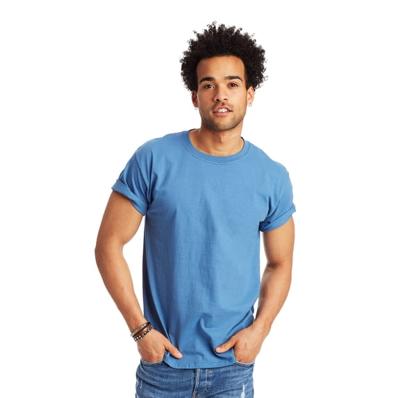 Hanes Authentic Men's Short Sleeve Crewneck T-Shirt, Big and Tall Sizes Available S-5XL