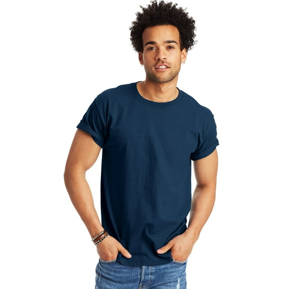Hanes Authentic Men's T-Shirt Short Sleeve Tee Crewneck Big & Tall Sizes Available sz S-5XL
