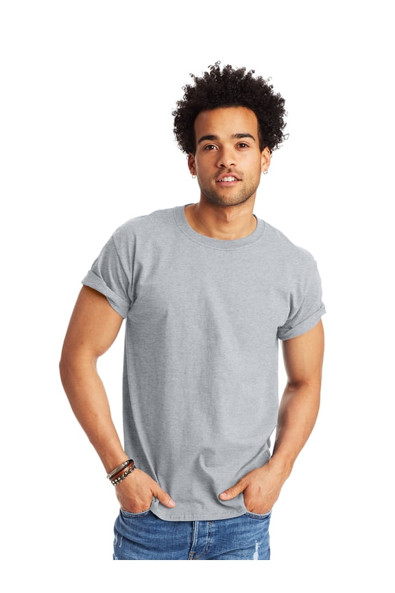 Authentic Men's Short Sleeve Crewneck T-Shirt, Big and Tall Sizes Available S-5XL