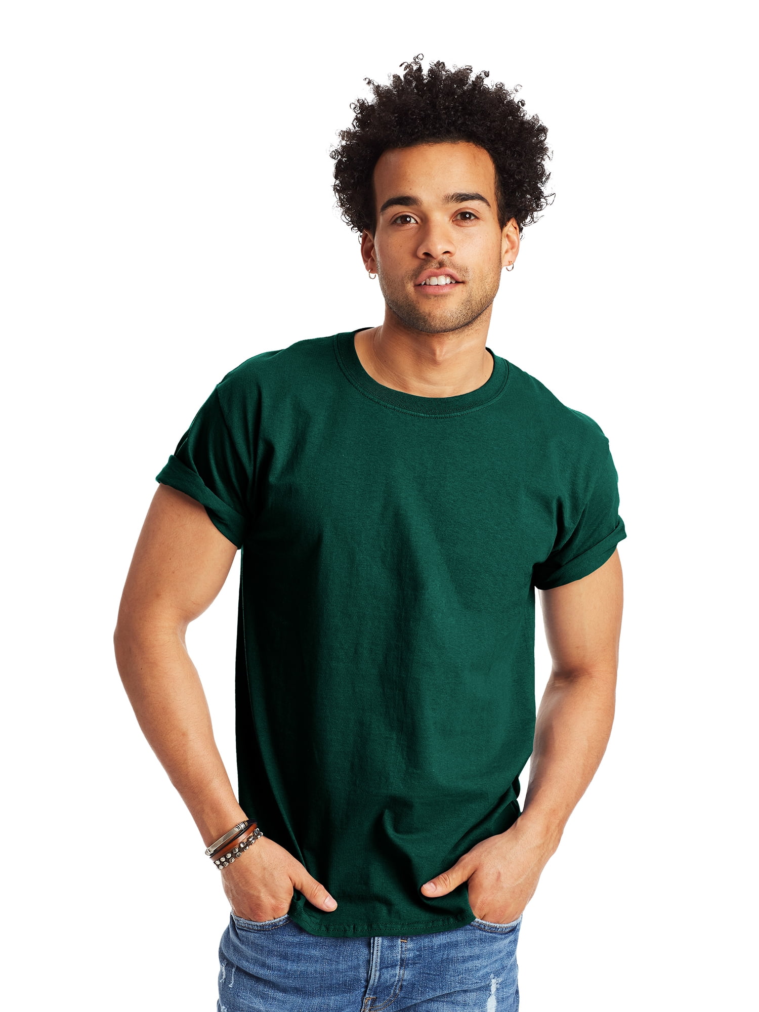 Hanes Authentic Men's Short Sleeve Crewneck T-Shirt, Big and Tall Sizes Available S-5XL