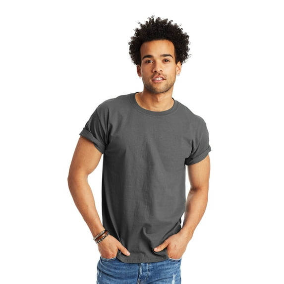 Hanes Authentic Men's Short Sleeve Crewneck T-Shirt, Big and Tall Sizes Available S-5XL