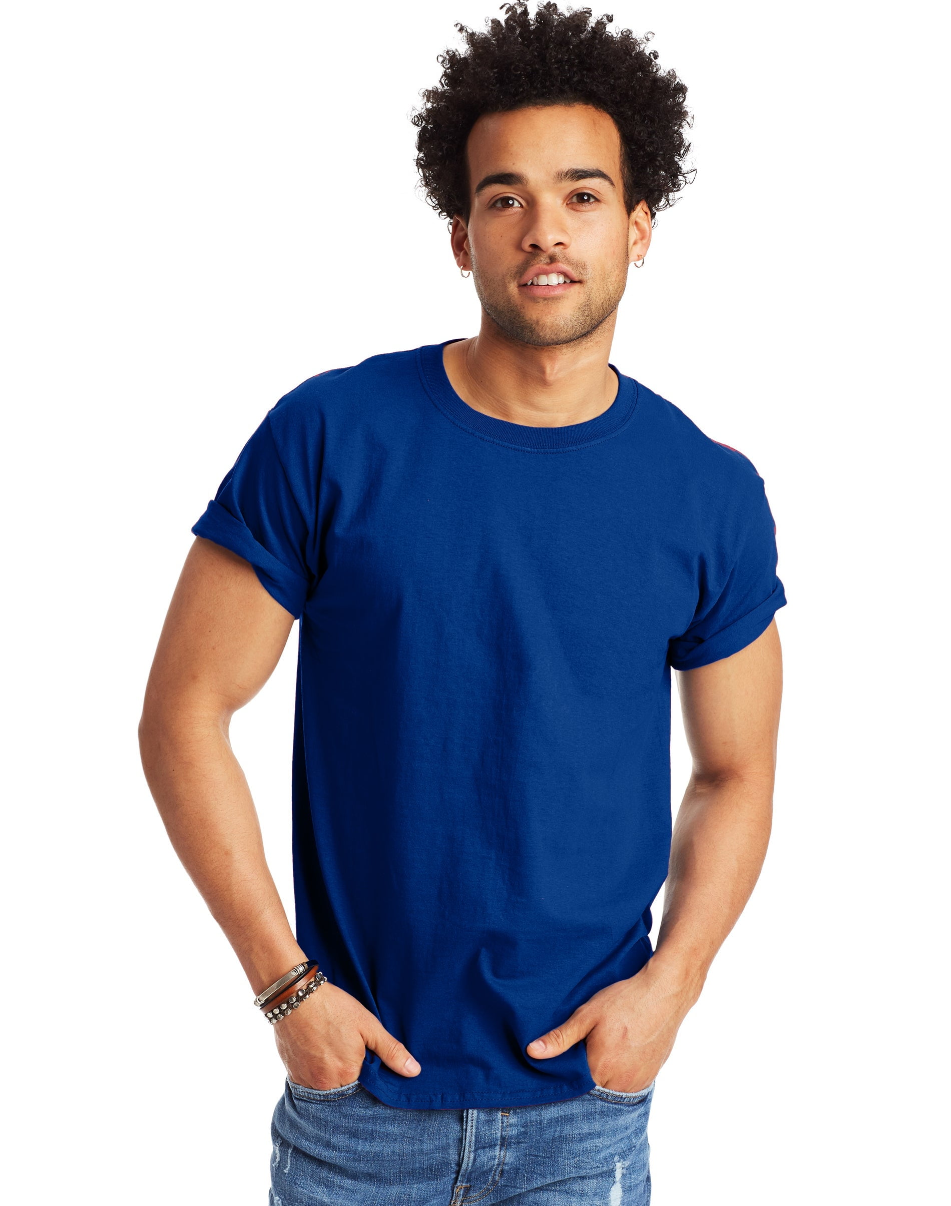 Hanes Authentic Men's T-Shirt Short Sleeve Tee Crewneck Big & Tall Sizes Available sz S-5XL