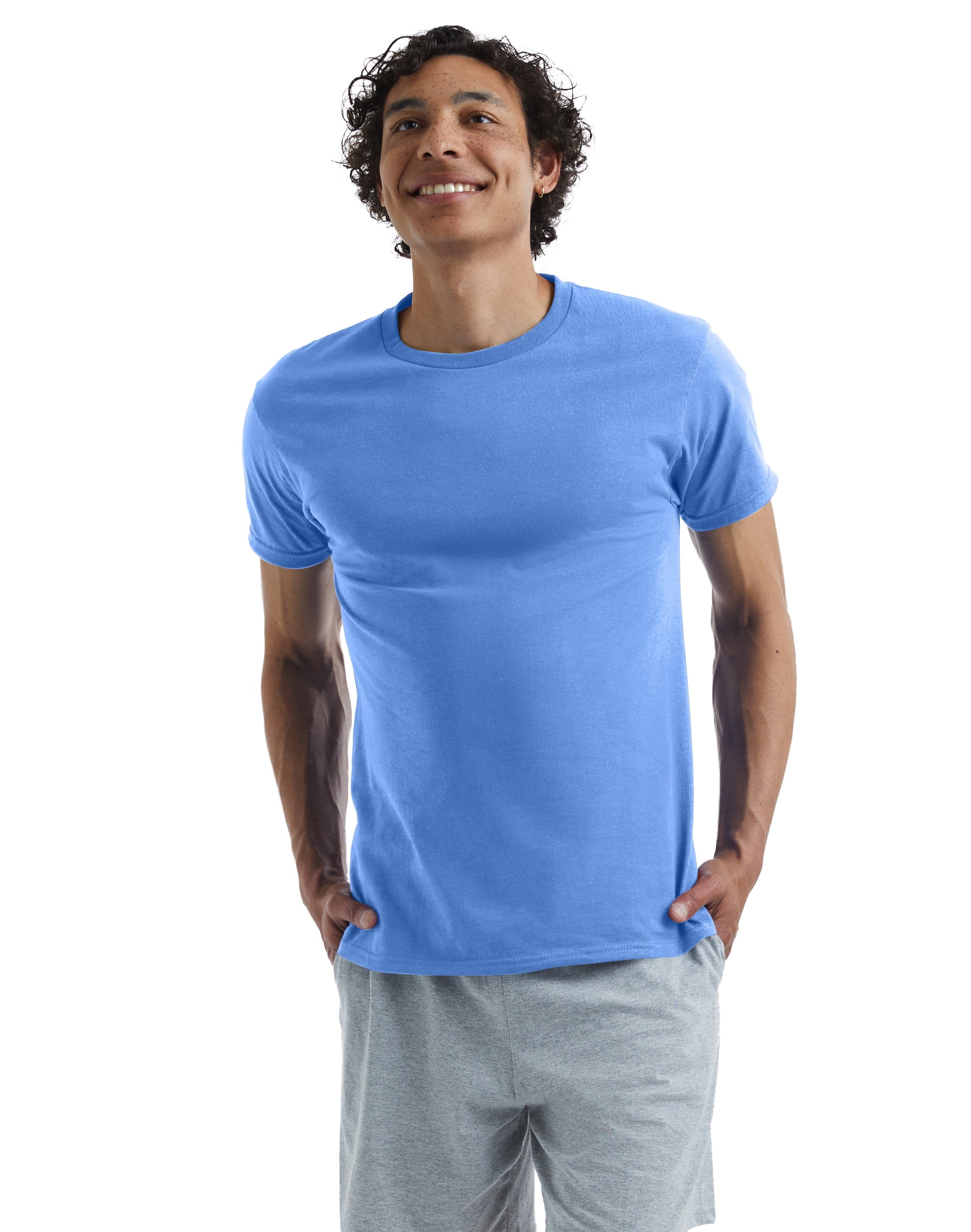 Authentic Men's Short Sleeve Crewneck T-Shirt, Big and Tall Sizes Available S-5XL