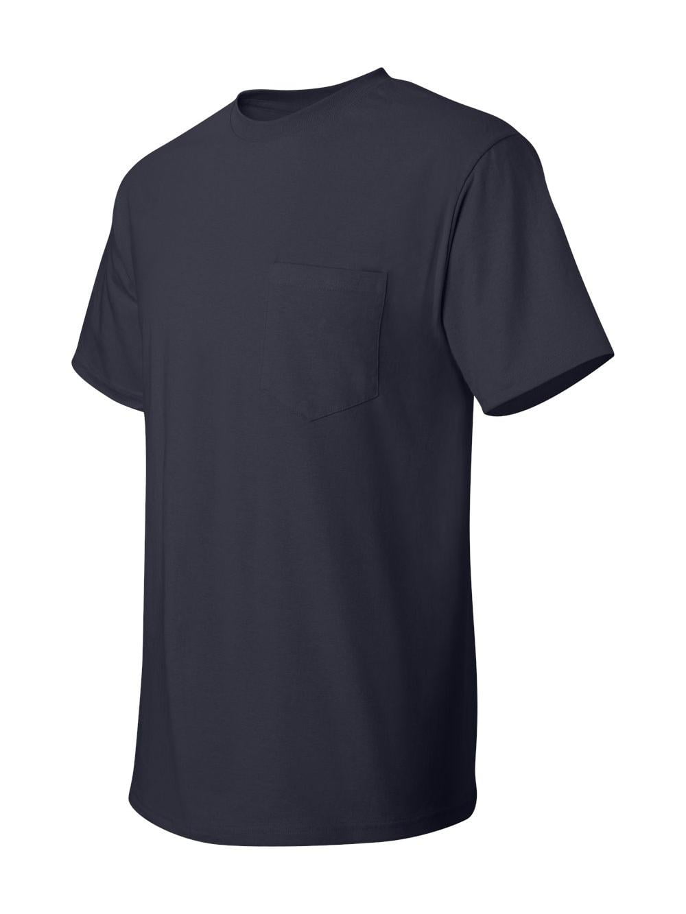 Hanes - Authentic Pocket T-Shirt - 5590 - Deep Navy - Size: S - Walmart.com