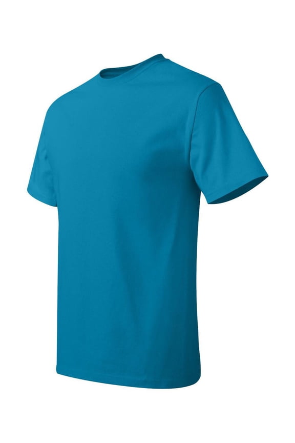 - Authentic Short Sleeve T-Shirt - 5250 - 3 Pack - Multi-Pack - Teal - Size: M