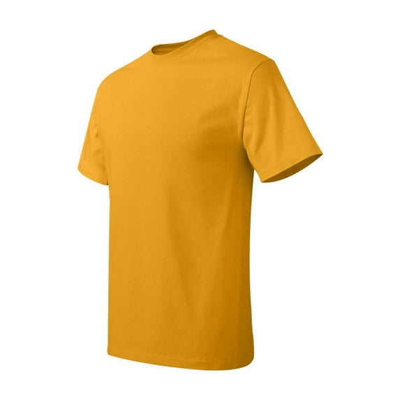 Hanes - Authentic Short Sleeve T-Shirt - 5250 - 5 Pack - Multi-Pack - Gold - Size: XL